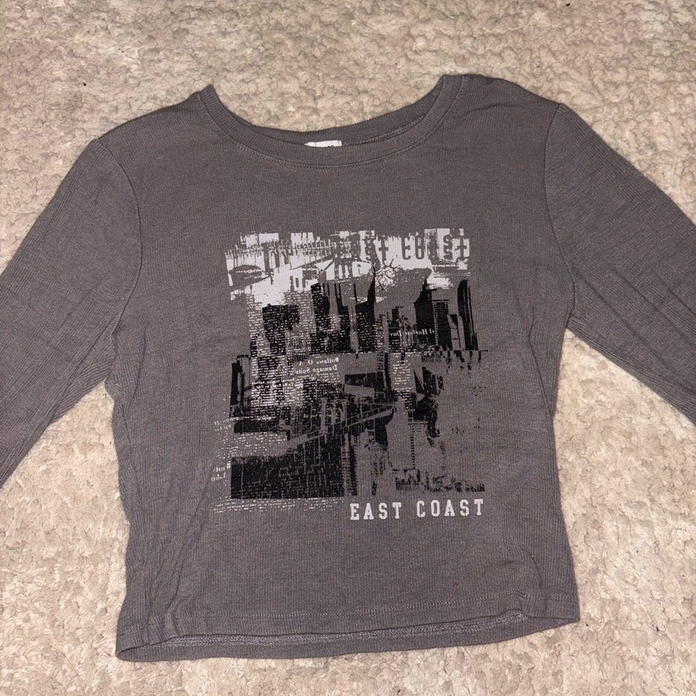 Garage Gray Long Sleeve Graphic Tee
